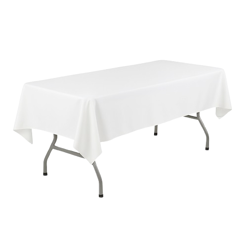 White Rectangular Table Linens